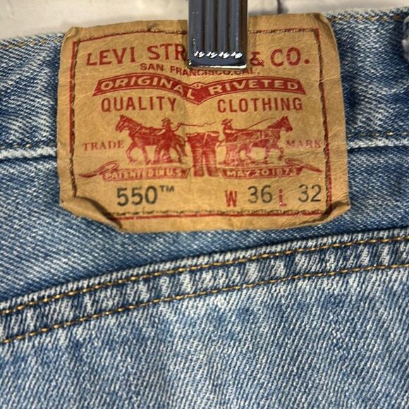 Levi’s 90s Men’s 550 Relaxed Fit  Jeans size W36 x L32 Y2K - Picture 3 of 10